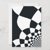 Black Checks Graduation Party Invitation (Dos)