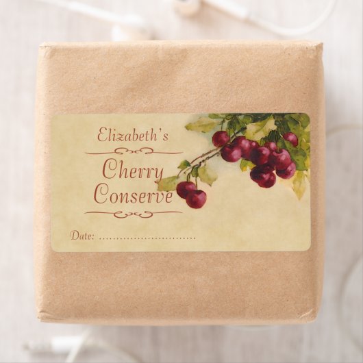 Black Cherry Canning label (Insitu)
