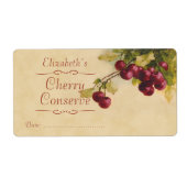 Black Cherry Canning label (Voorkant)