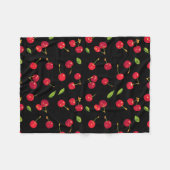 Black Cherry Fleece Blanket Deken (Voorkant (Horizontaal))