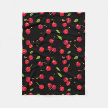 Black Cherry Fleece Blanket