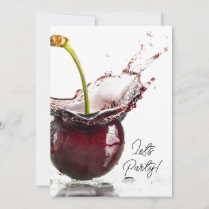 Black Cherry Party Uitnodiging