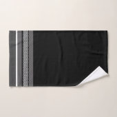 Black Chevron Band Bad Handdoek (Handdoek)