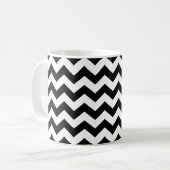 Black Chevron Koffiemok (Voorkant links)