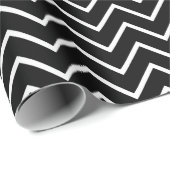Black Chevron Pattern Cadeaupapier (Rol Hoek)