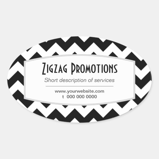 Black Chevron promotionele Sticker (Voorkant)