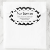 Black Chevron promotionele Sticker (Tas)