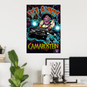 Black Chevy Camaro SS Poster (Thuiskantoor)