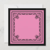 Black Chic Border Bachelorette Party Invitation (Dos)