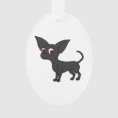 Black Chihuahua Ornament (voorkant)