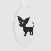 Black Chihuahua Ornament (voorkant)