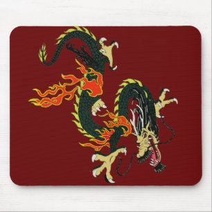 Black Chinese Dragon Muismat