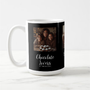 Black Chocolate Lovers Gevestigd 3 Foto Script Koffiemok