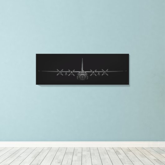 Black Chrome Herk Canvas Afdruk (Insitu (Houten vloer))