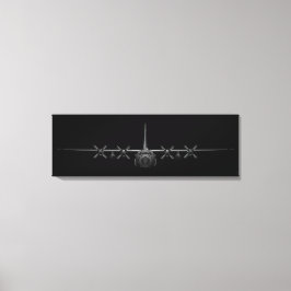 Black Chrome Herk Canvas Afdruk