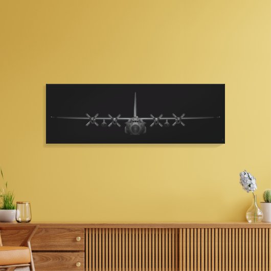 Black Chrome Herk Canvas Afdruk (Insitu (Woonkamer))