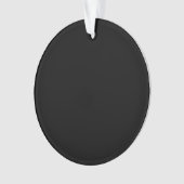 Black Circle Acryl Ornament (voorkant)