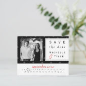 Black Circle De datum opslaan Kaart (Staand voorkant)