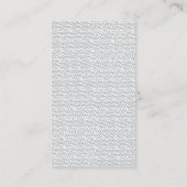 Black Circle Hello Logo Carte de visite moderne (Dos)