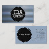 Black Circle Star v2 - Chrome buizen Visitekaartje (Voorkant / Achterkant)