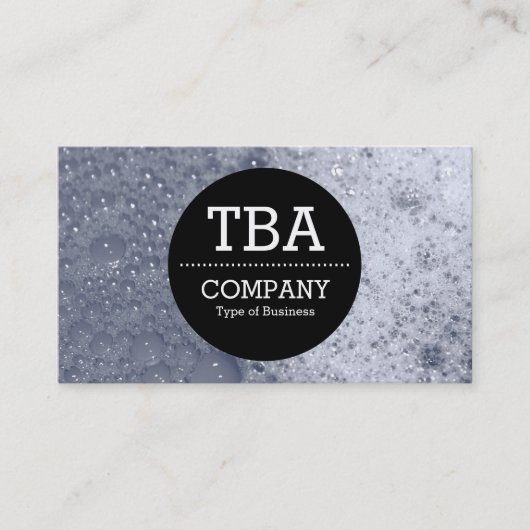 Black Circle v2 - Soap Bubbles 03 Visitekaartje (Voorkant)