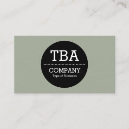 Black Circle v2 - Warm Grey Visitekaartje