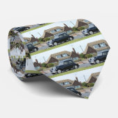 Black Citroen Traction Avant Stropdas (Opgerold)