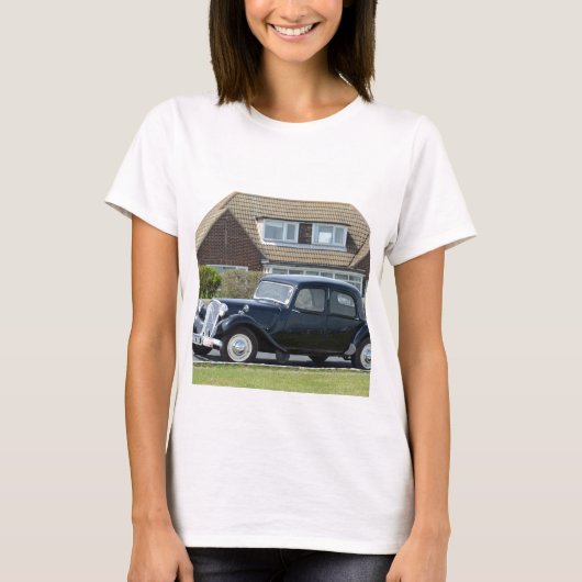 Black Citroen Traction Avant T-shirt (Voorkant)
