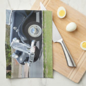 Black Citroen Traction Avant Theedoek (Quarter Fold)