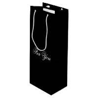 Black Classy Designer Wine Gift Bag