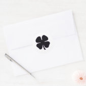 Black Clover blanc rond petits autocollants (Enveloppe)