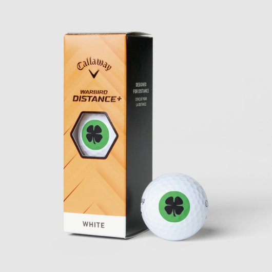 Black Clover groene Callaway Warbird golfballen 3s (Verpakking)