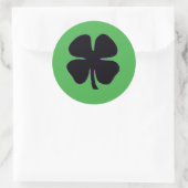 Black Clover vert rond grand autocollants (Sac)