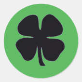 Black Clover vert rond petites autocollants (Devant)