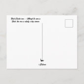 Black Cluster roos Briefkaart (Achterkant)