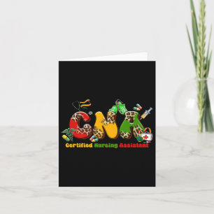 Black CNA Afstuderen gecertificeerd verpleegkundig Kaart
