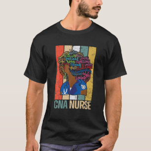 Black CNA Nurse S for African American, Melanin Nu T-shirt