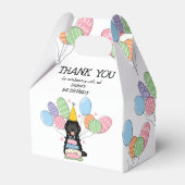 Black Cockapoo Cavapoo Verjaardag Dank u Bedankdoosjes (Voorkant Zijde)