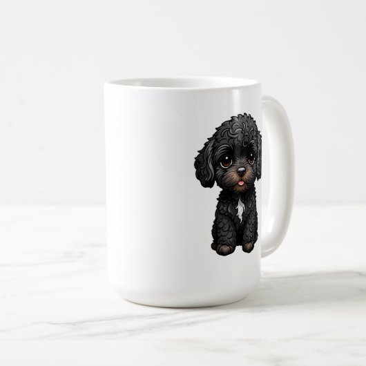 Black Cockapoo Koffiemok (Voorkant rechts)