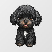 Black Cockapoo Raamsticker (Vel)