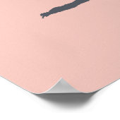 Black Cocker Spaniel Persoonlijke hond Poster (Hoek)