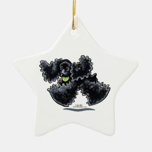 Black Cocker Spaniel Play Keramisch Ornament