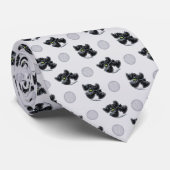 Black Cocker Spaniel Play Stropdas (Opgerold)