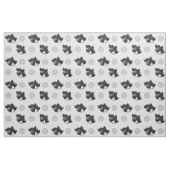Black Cocker Spaniel Playtime Silver Stof (Fat Quarter)