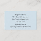 Black Cocker Spaniel-Visitekaartjes Visitekaartje (Achterkant)