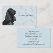 Black Cocker Spaniel-Visitekaartjes Visitekaartje (Voorkant / Achterkant)