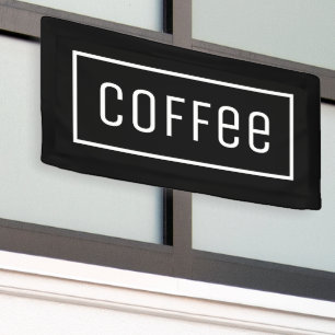 BLACK COFFEE OPEN SIGN SPANDOEK