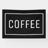 BLACK COFFEE SIGN SPANDOEK (Horizontaal)