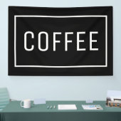 BLACK COFFEE SIGN SPANDOEK (Beurs)