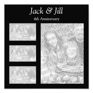 Black Collage Photo Foto Afdruk